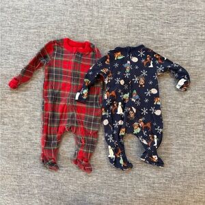 Old Navy Christmas pajamas, 0-3m